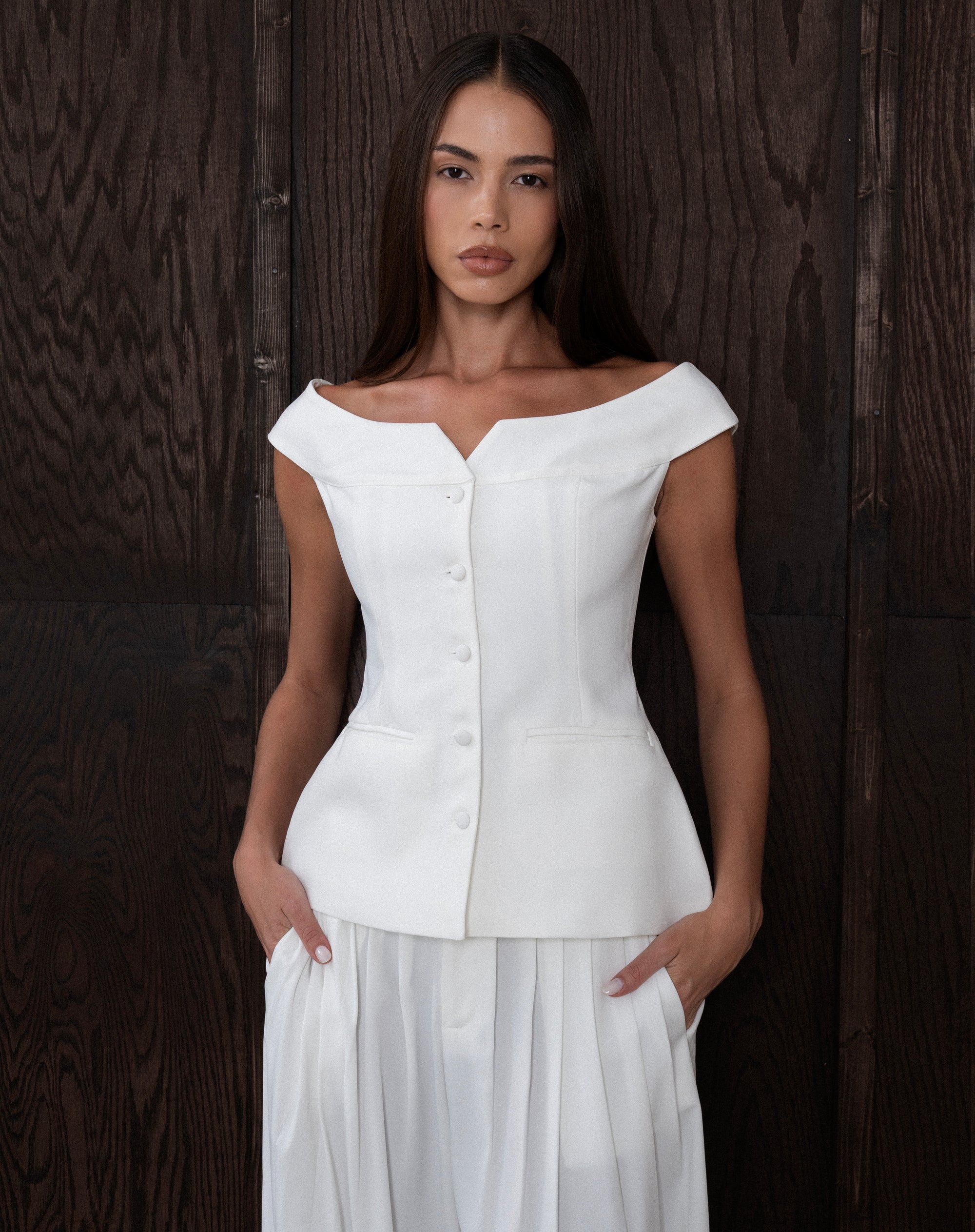 Ivy Top, White
