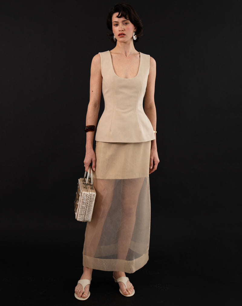 Cassie Skirt, Tan