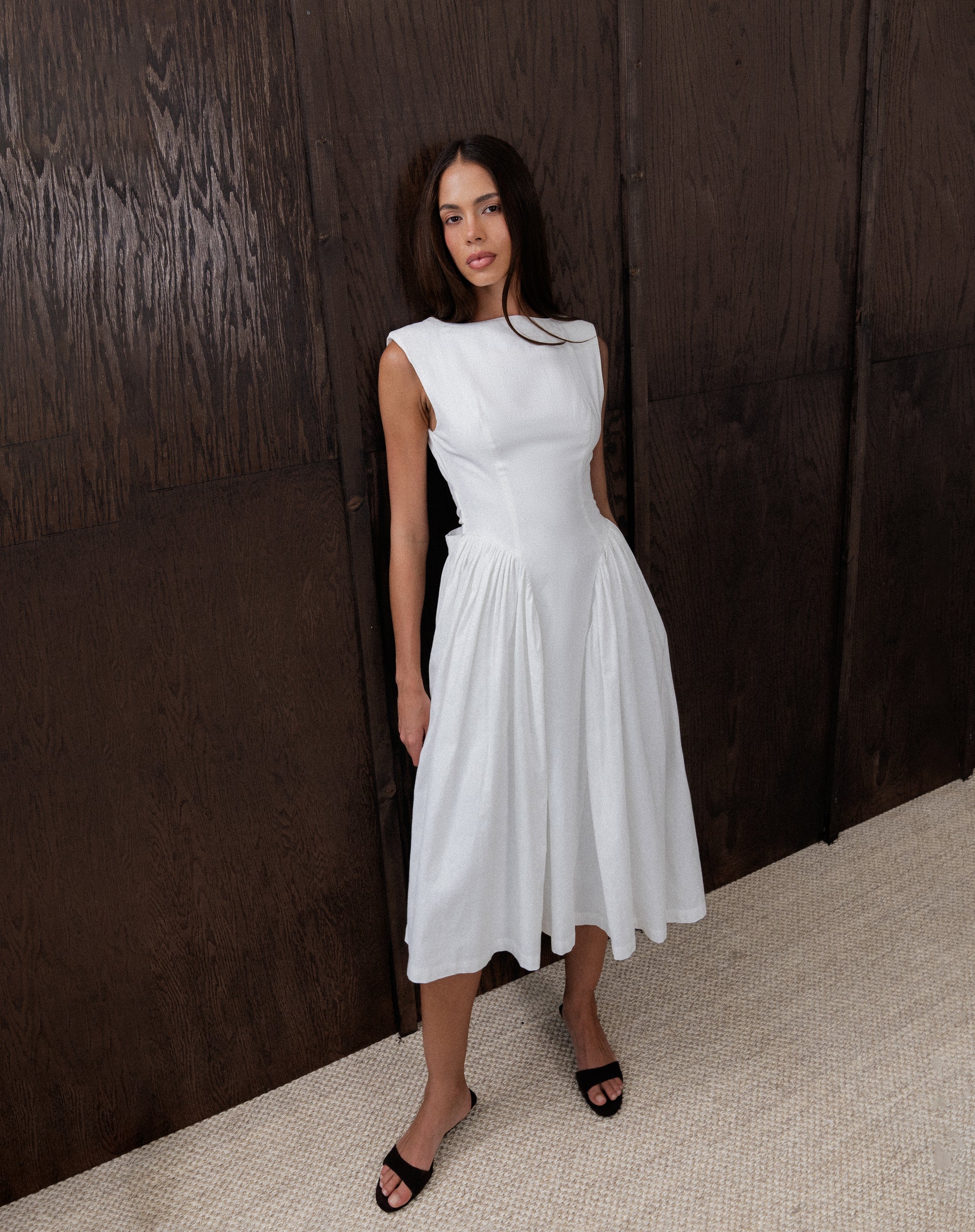 Chloe Dress, White L / White Chloe Dress, White L / White