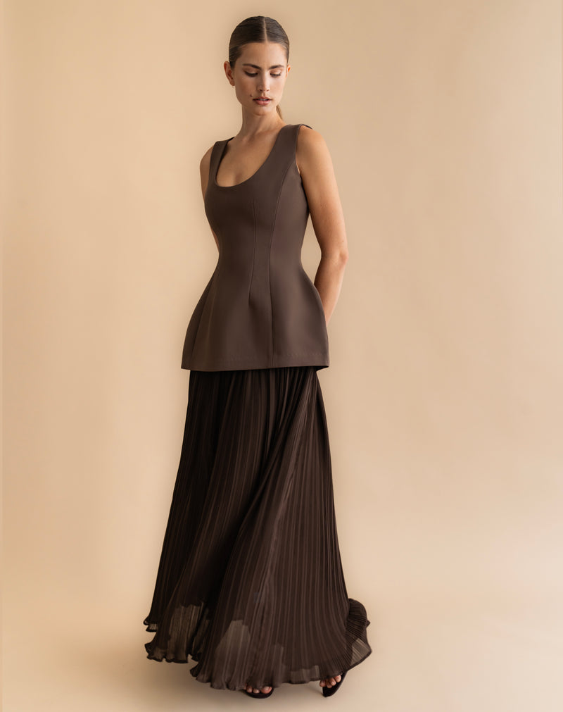 Delilah Dress, Chocolate