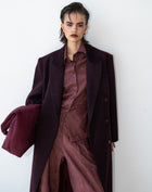 Mara Suede Wide Leg Pants, Burgundy