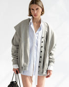 Vanessa Tie Oversized Cardigan, Grey