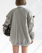 Vanessa Tie Oversized Cardigan, Grey