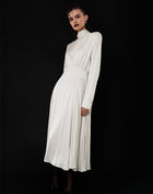 Nina High Neck Dress, Ivory