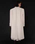 Kieran Oversized Double Breasted Coat, Off White