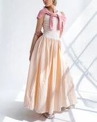 Arlo Sleeveless Flared Maxi Dress, Peach