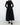 Kira Basque Waist Maxi Dress, Black