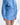 Naomi Striped Mini Skirt, Blue
