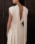 Eliana Sleeveless Back Tie Dress, Oat