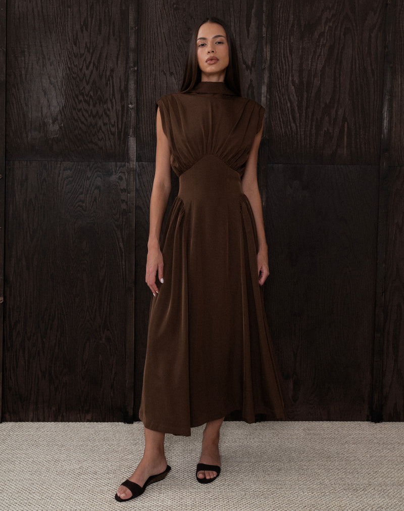 Vestido Eliana sin mangas con lazo en la espalda, marfil