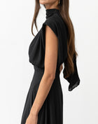 Eliana Sleeveless Back Tie Dress, Black