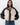 Amelie Vegan Leather Stitch Bomber Jacket, Black
