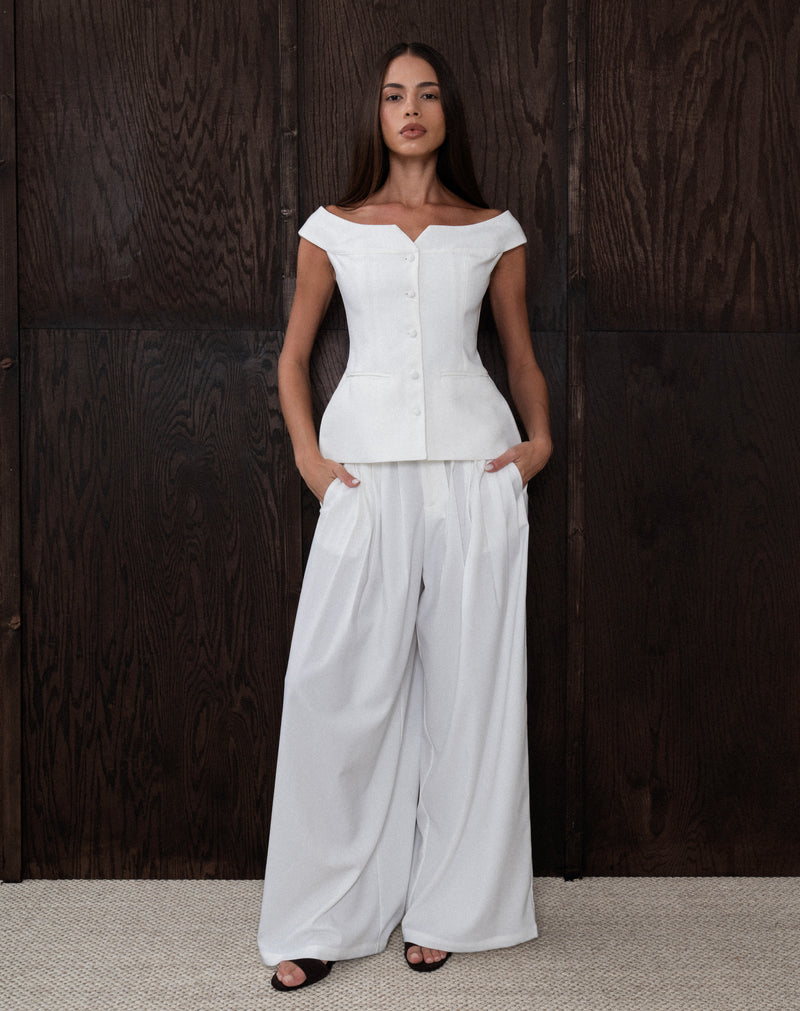 Adelina Pants, White