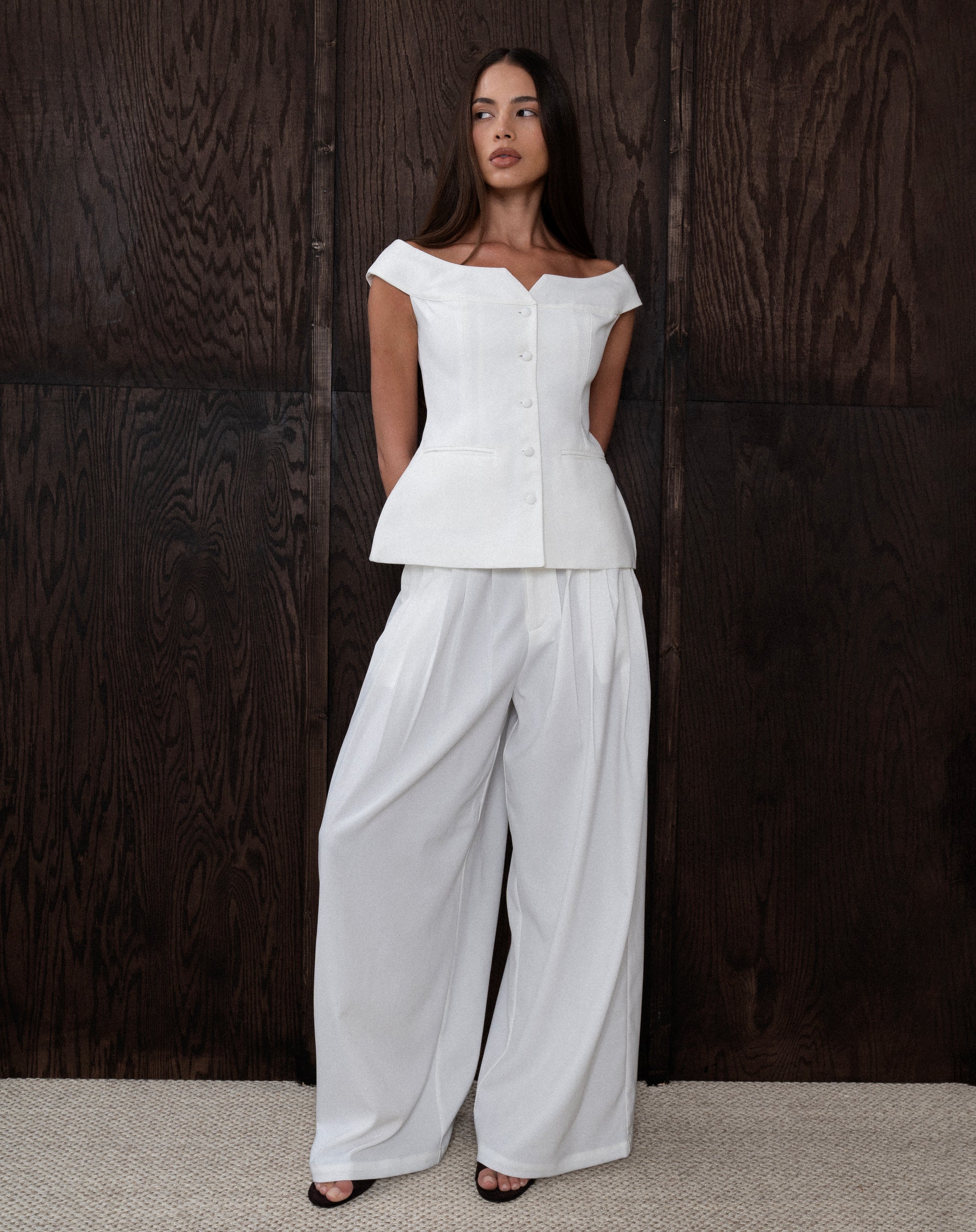 Adelina Pants, White