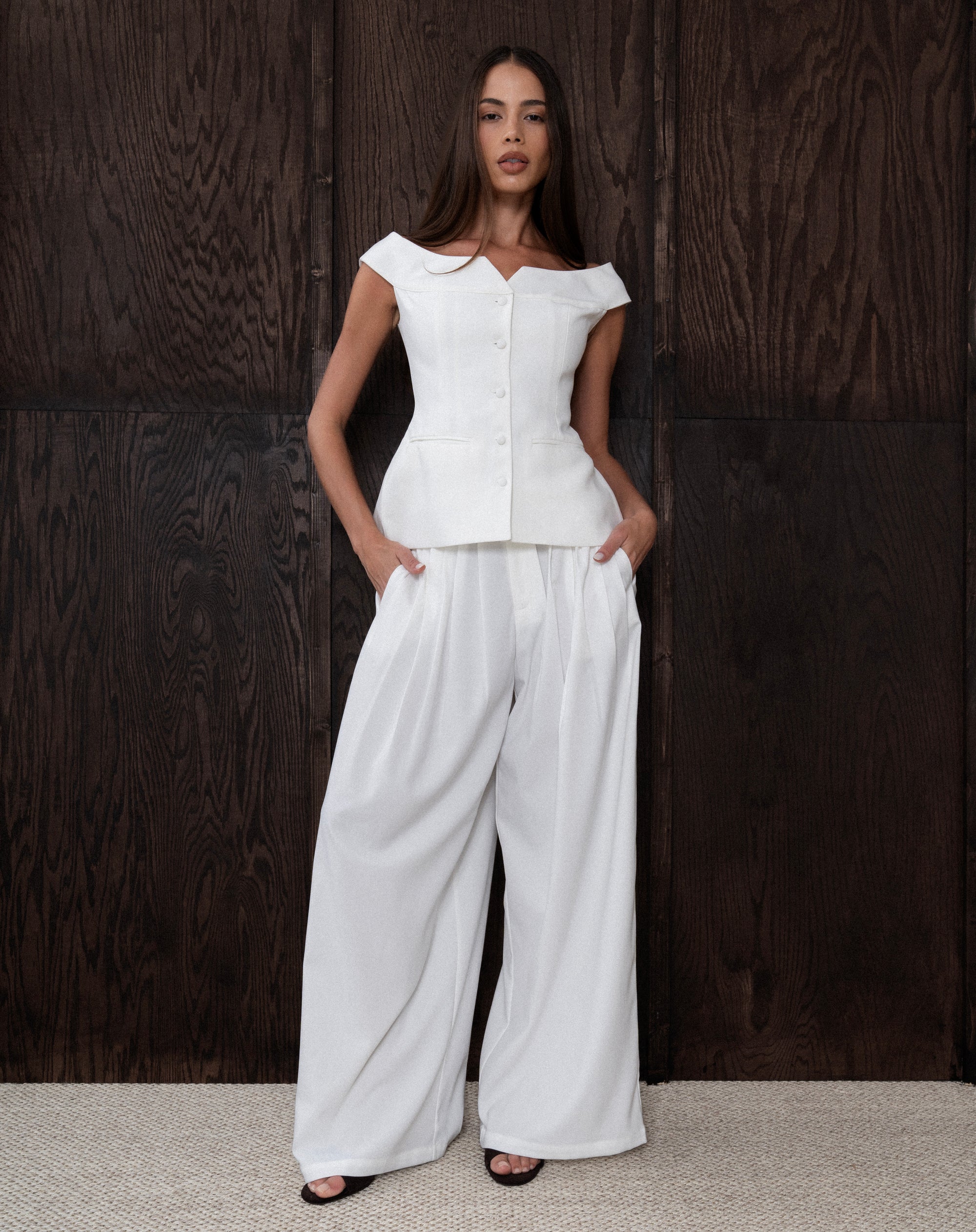 Adelina Pants, White