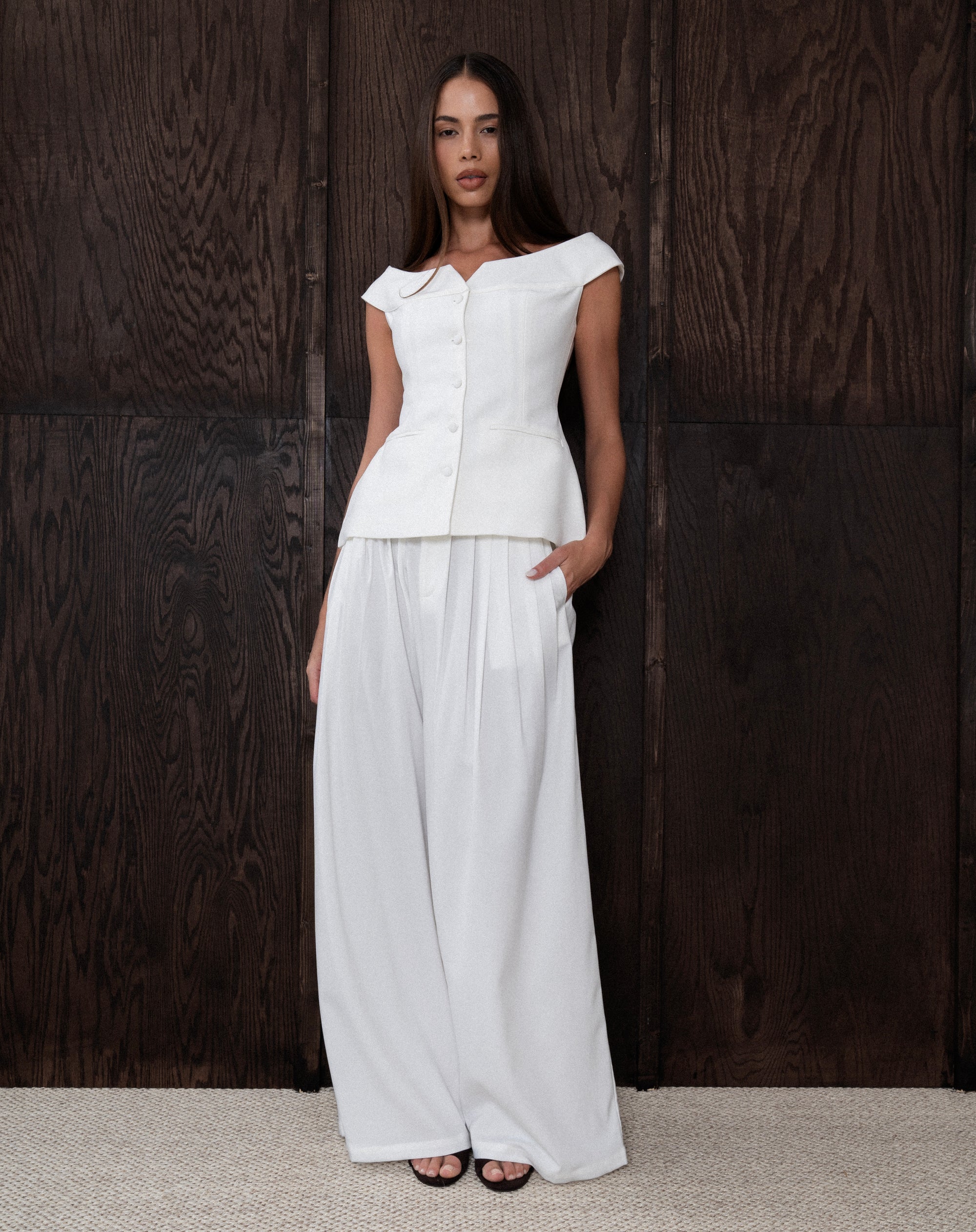 Adelina Pants, White