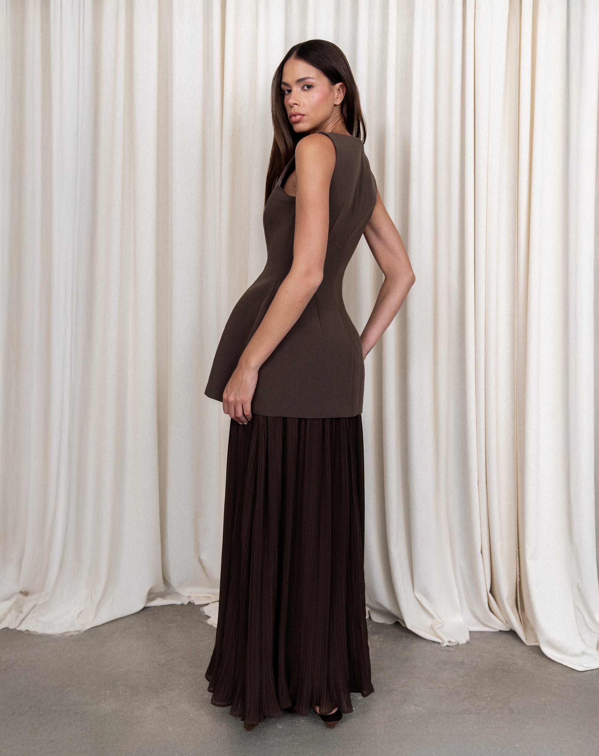 Delilah Dress, Chocolate