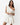 Molly Asymmetrical Shoulder Mini Dress, White