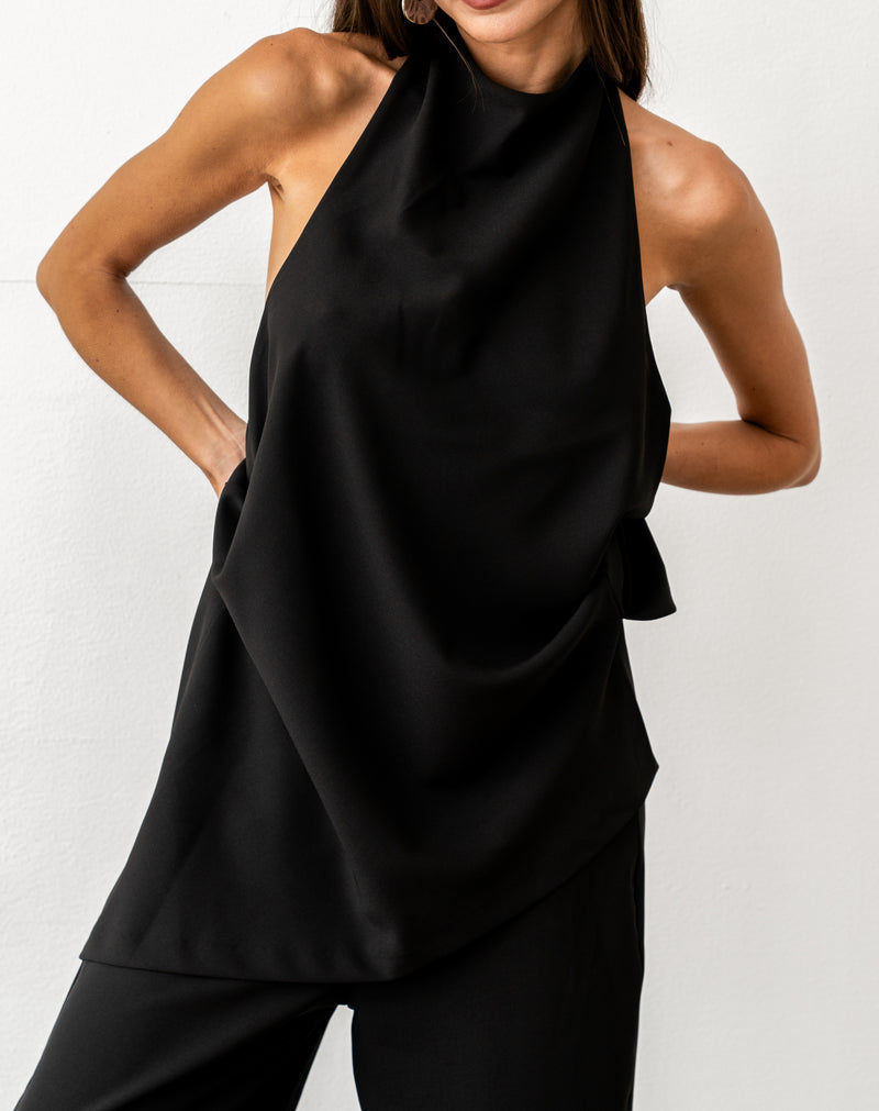 Top halter Maeve, negro