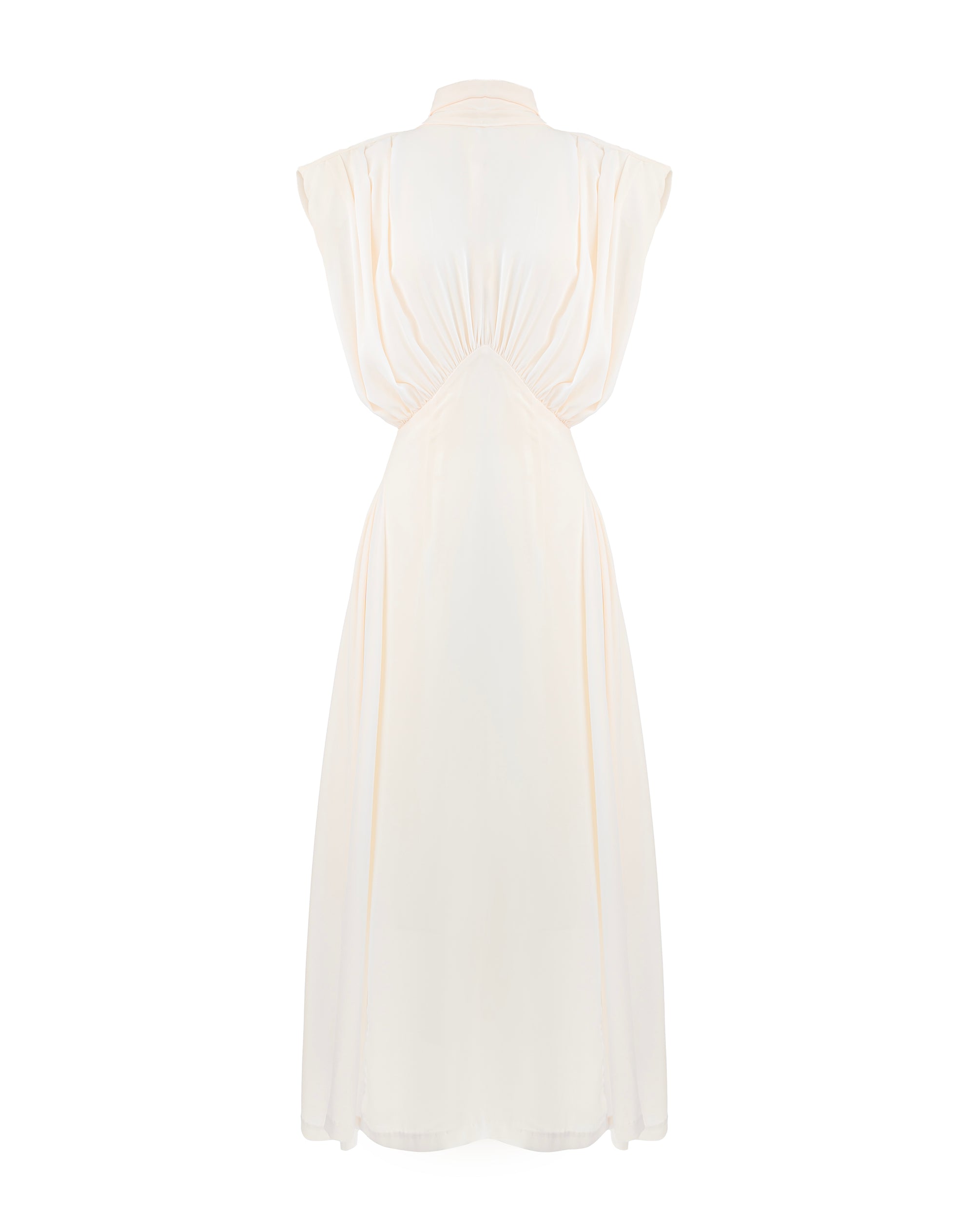 Eliana Sleeveless Back Tie Dress, Ivory