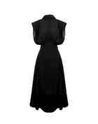 Robe sans manches nouée au dos Eliana, noir