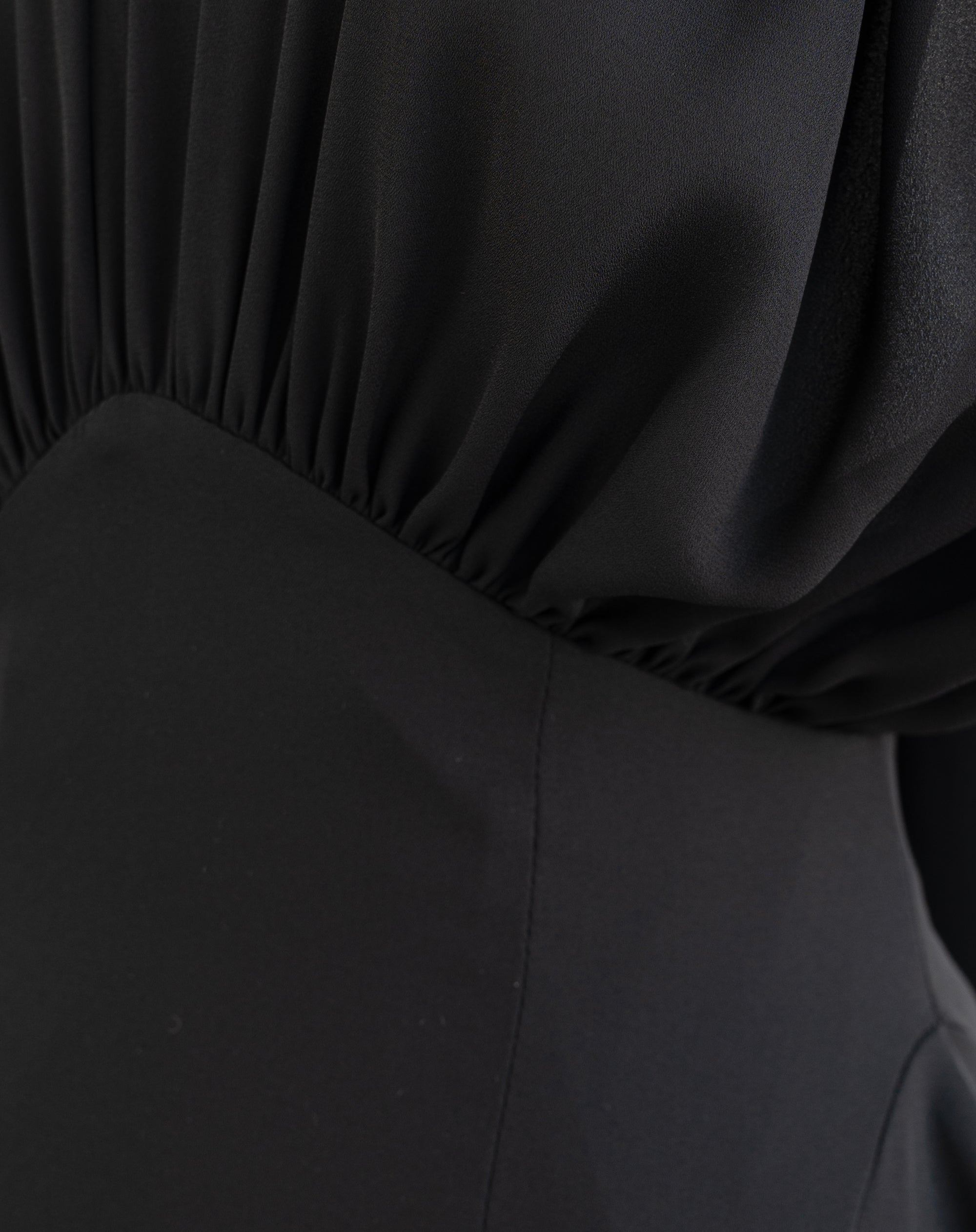 Robe sans manches nouée au dos Eliana, noir