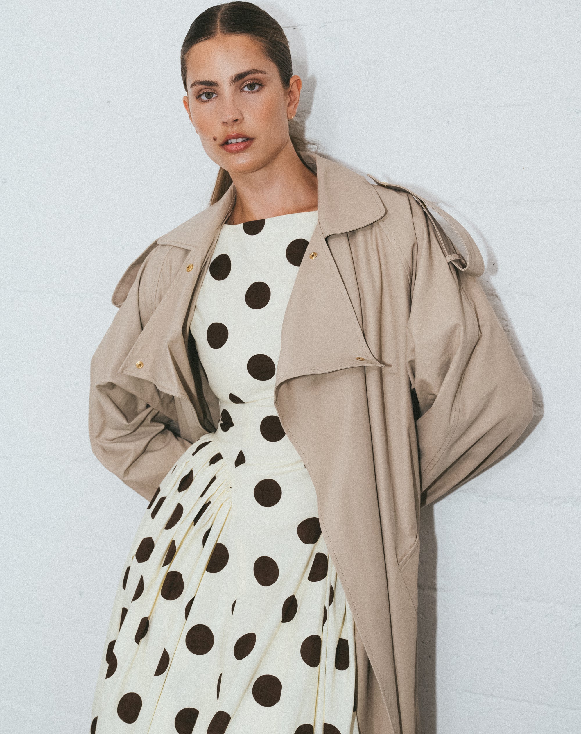 Eira Trench Coat, Tan