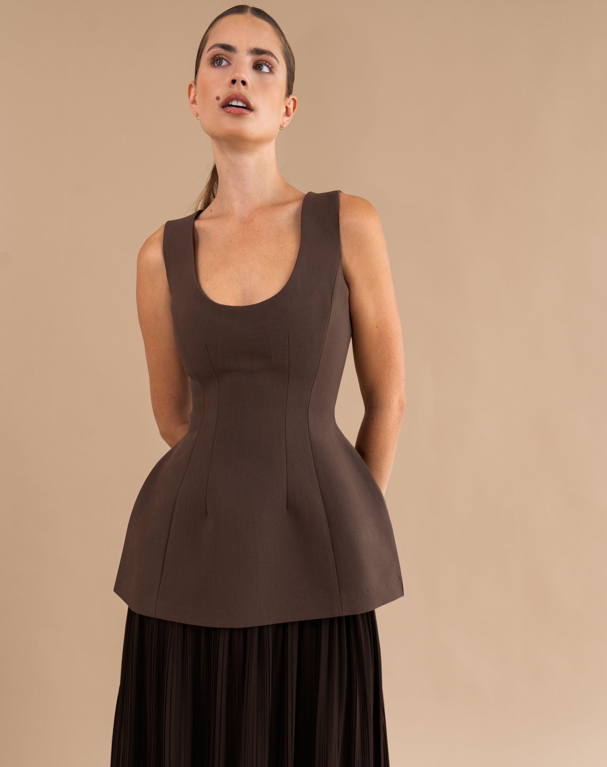 Delilah Dress, Chocolate