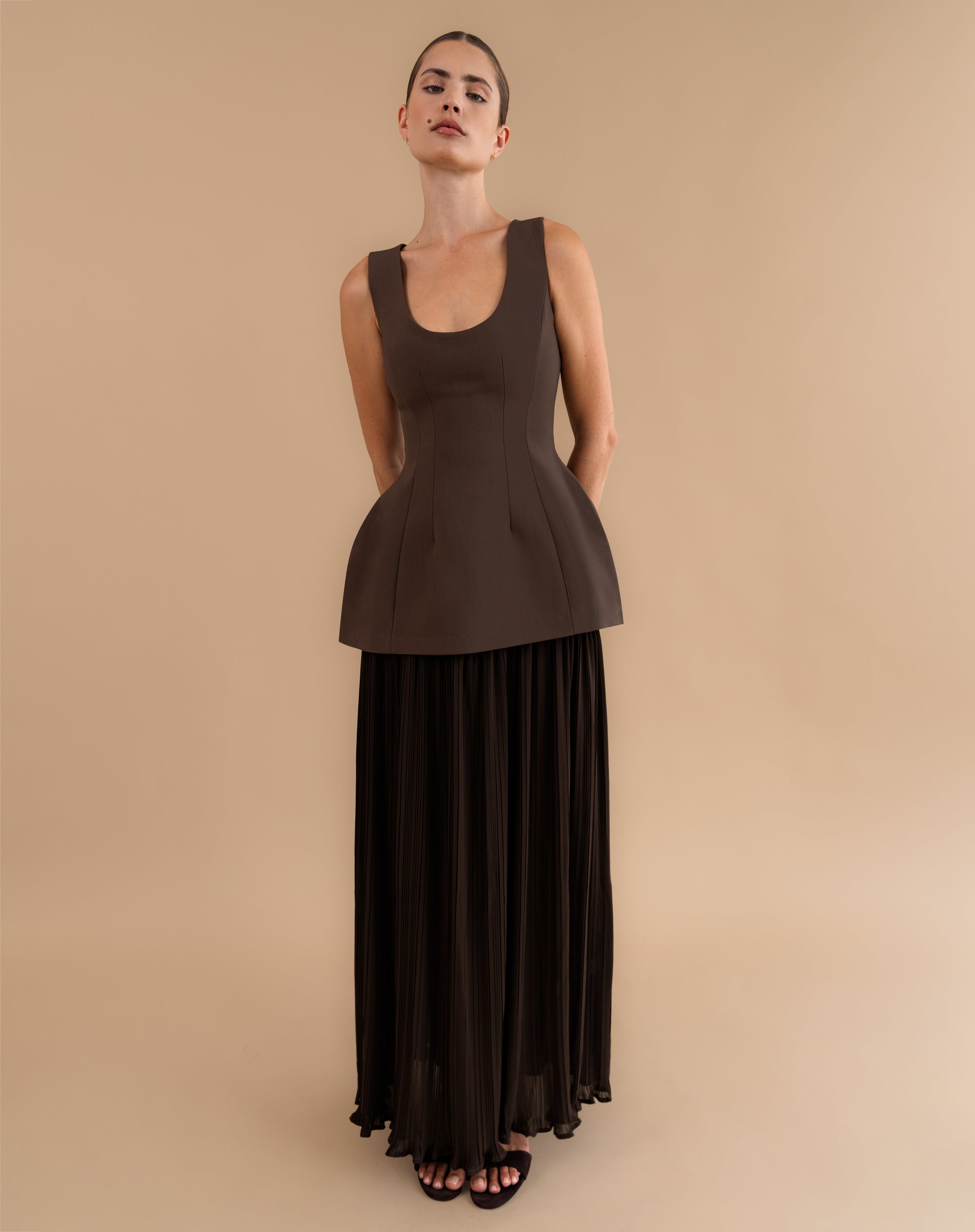 Delilah Dress, Chocolate