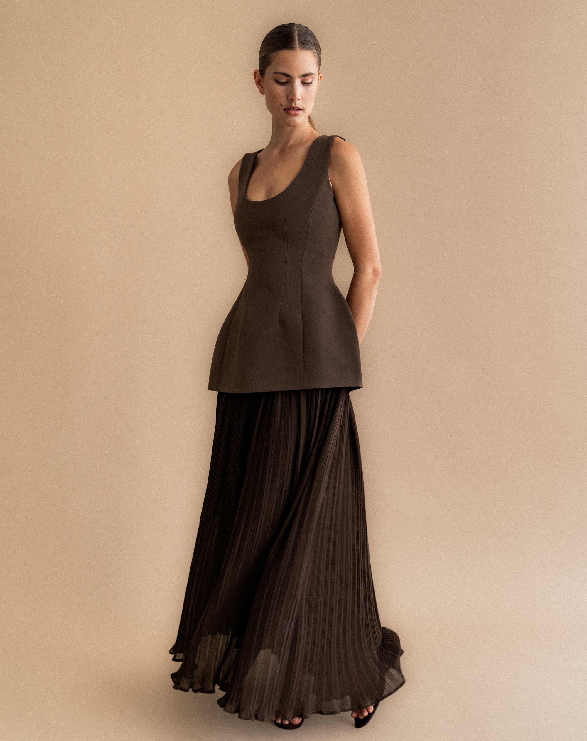 Delilah Dress, Chocolate