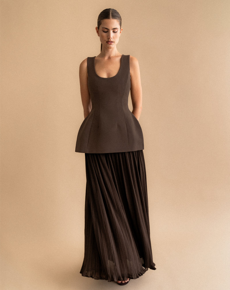 Delilah Dress, Chocolate