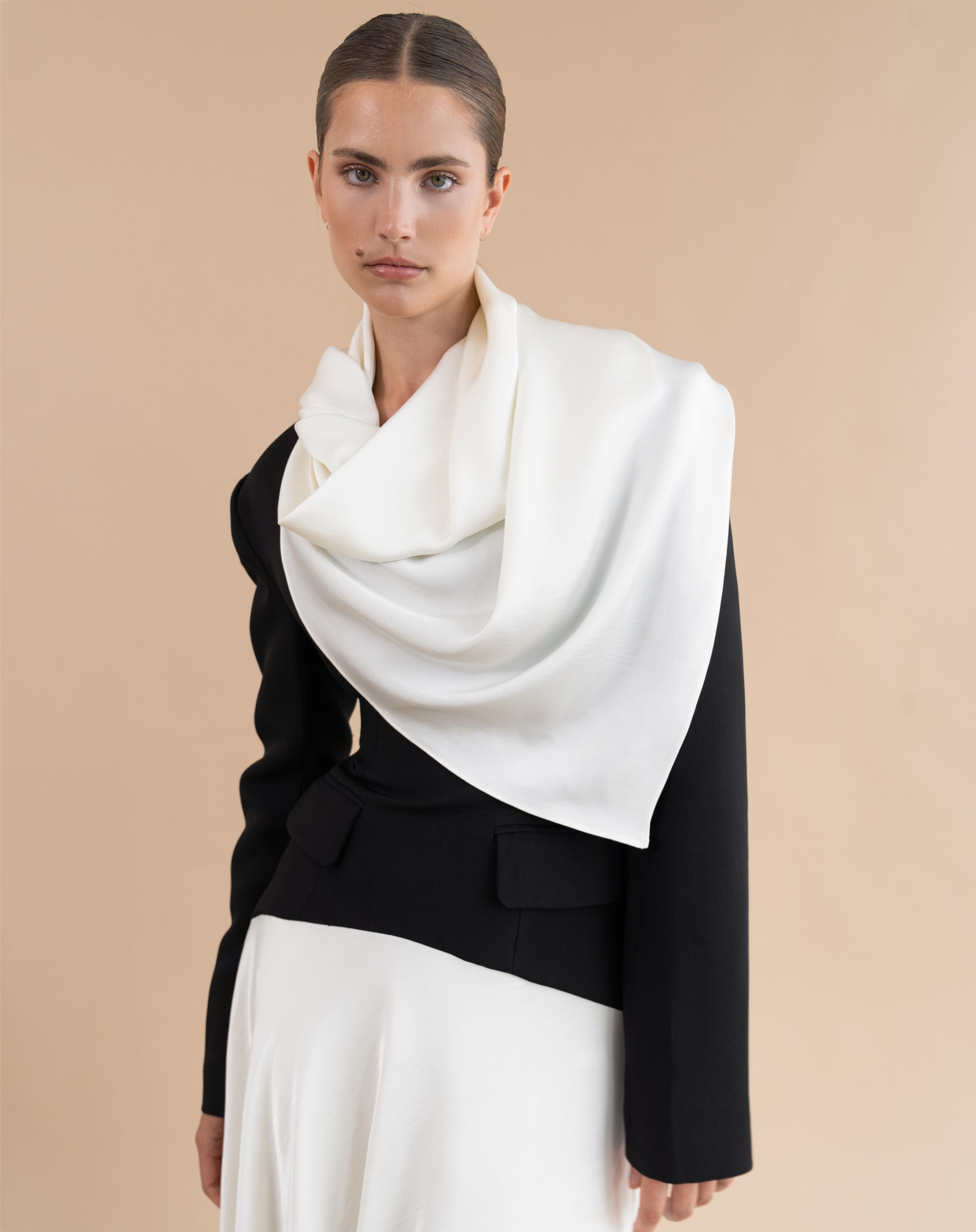 Phoebe Dress, Black/White