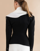 Phoebe Dress, Black/White