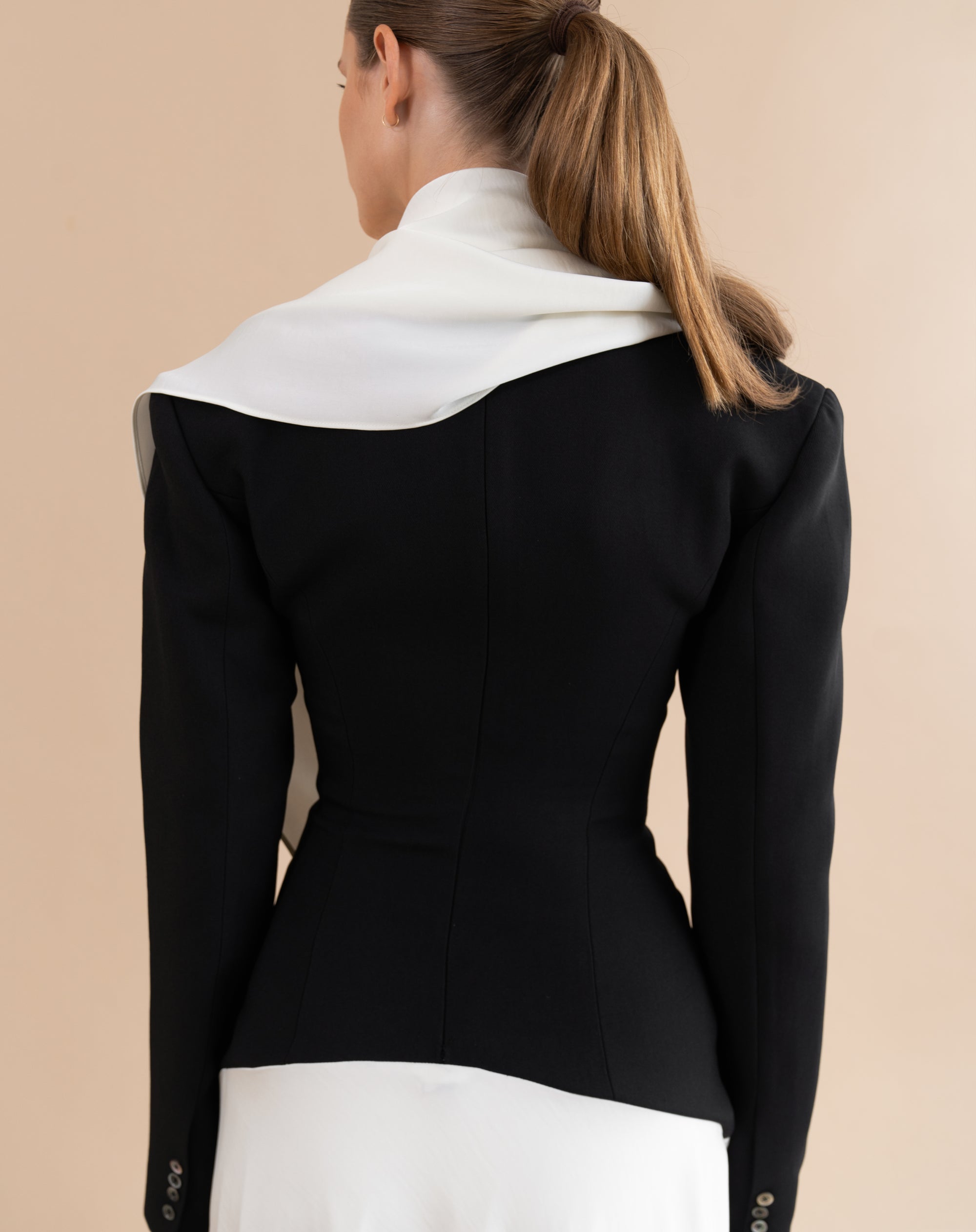 Phoebe Dress, Black/White