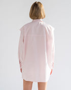 Camisa extragrande con lazo frontal de Soren, rosa