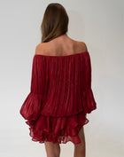 Elora Dress, Burgundy