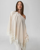 Elsie Lace Cape Top, Ivory