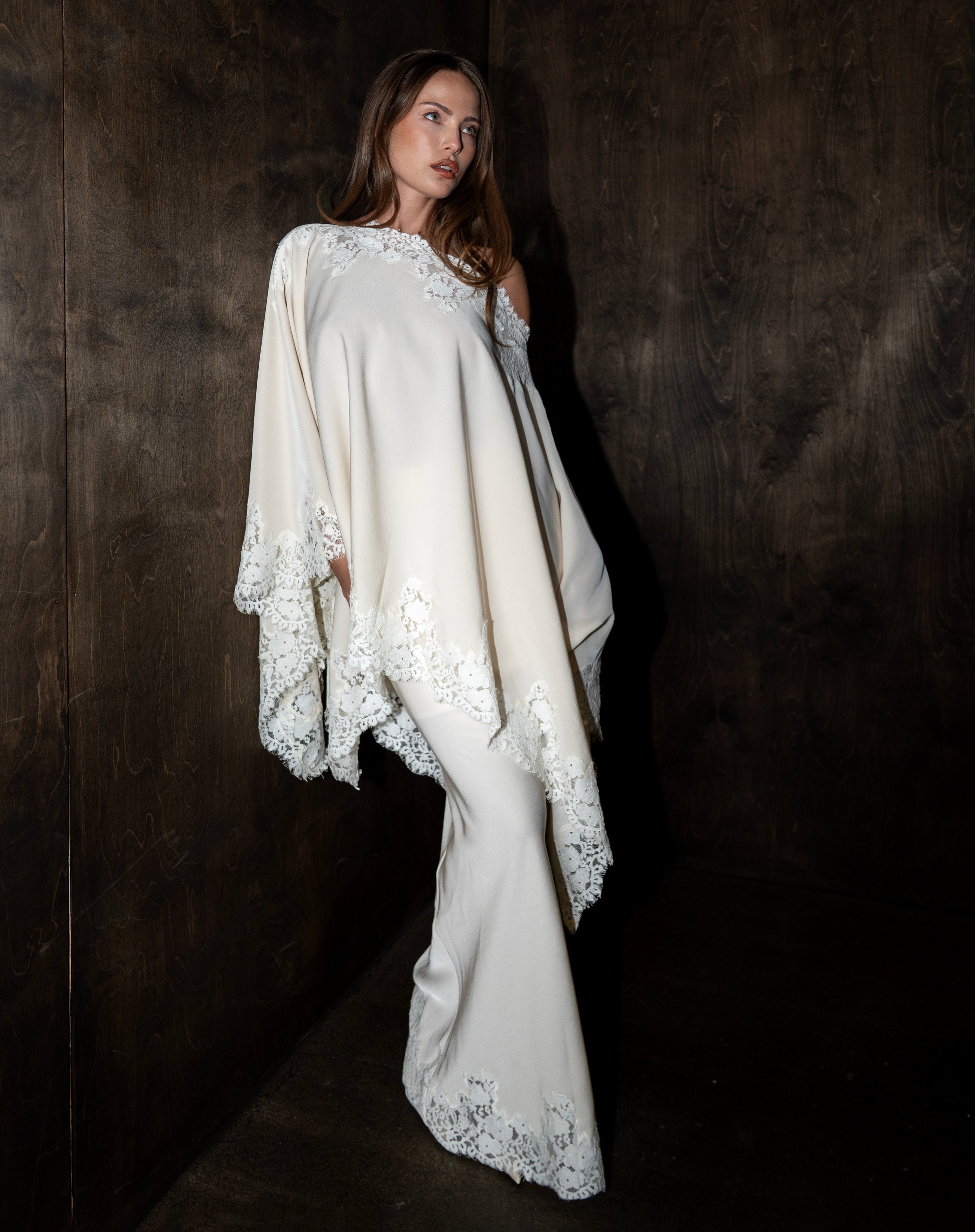 Heather Lace Skirt, Ivory | The Bekk