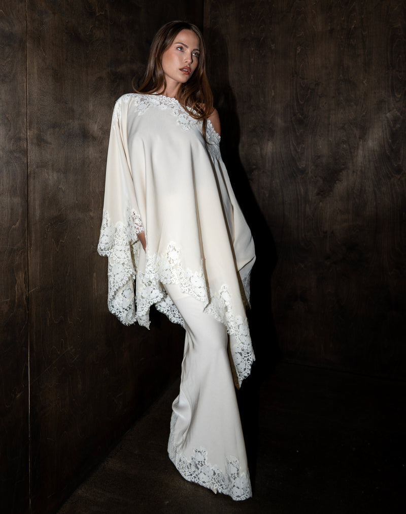 Heather Lace Skirt, Ivory