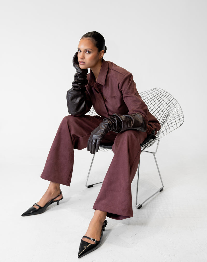 Kai Jacket Top, Burgundy