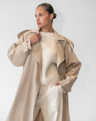 Eira Trench Coat, Tan