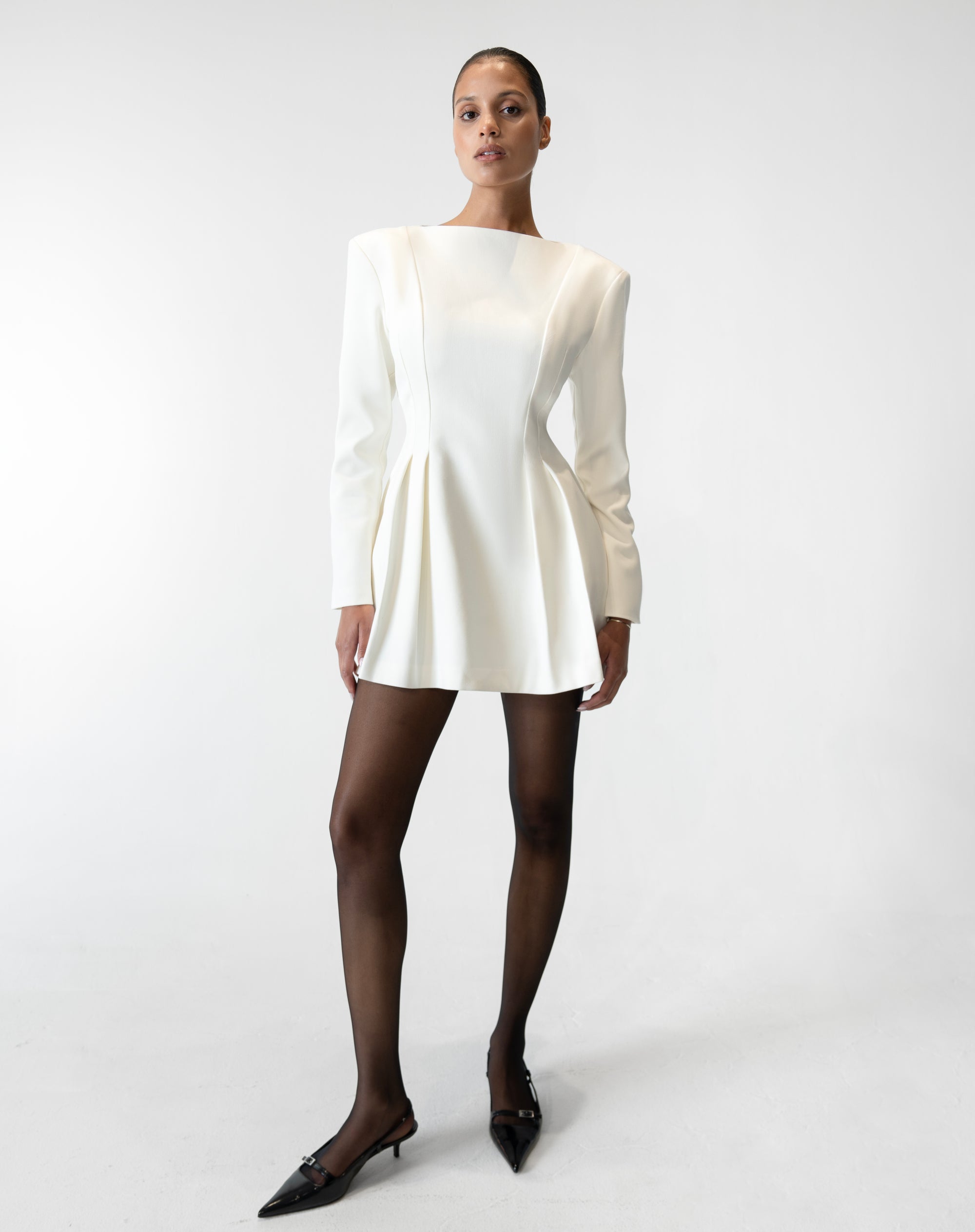 Myra Mini Dress, White