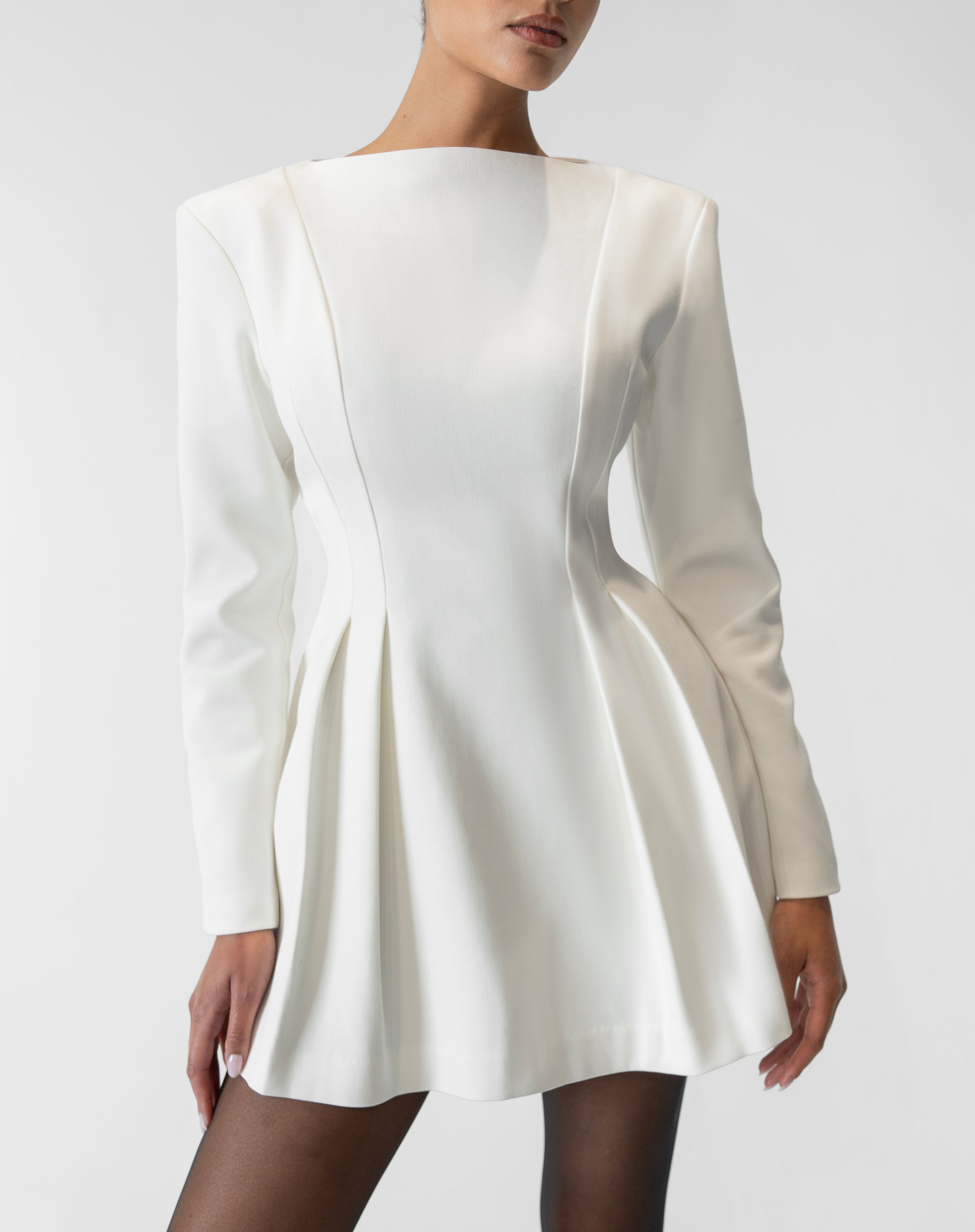 Myra Mini Dress, White | The Bekk Myra Mini Dress, White | The Bekk