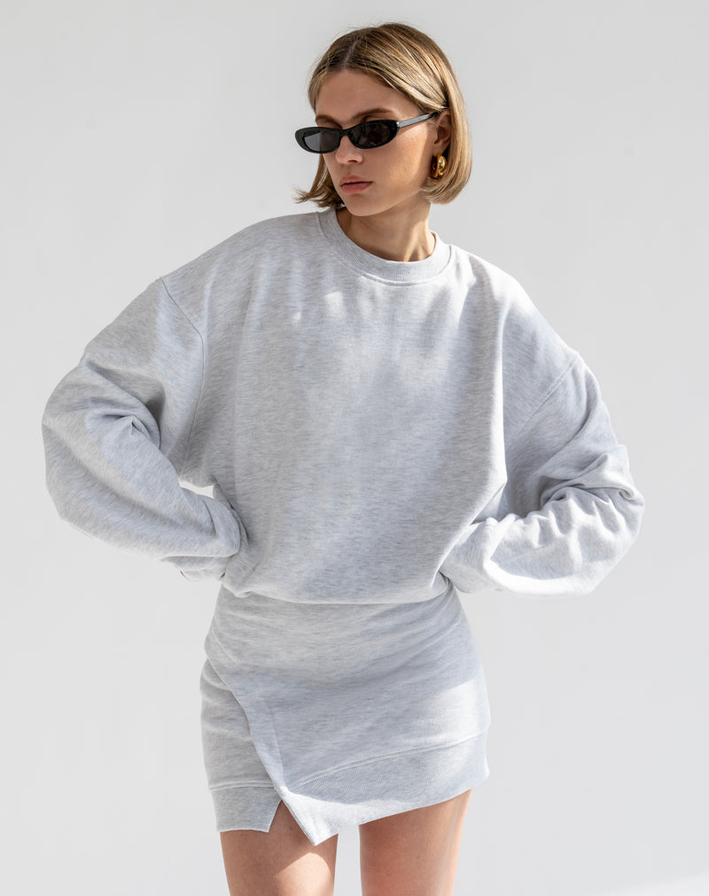 Mini-robe sweat August, gris