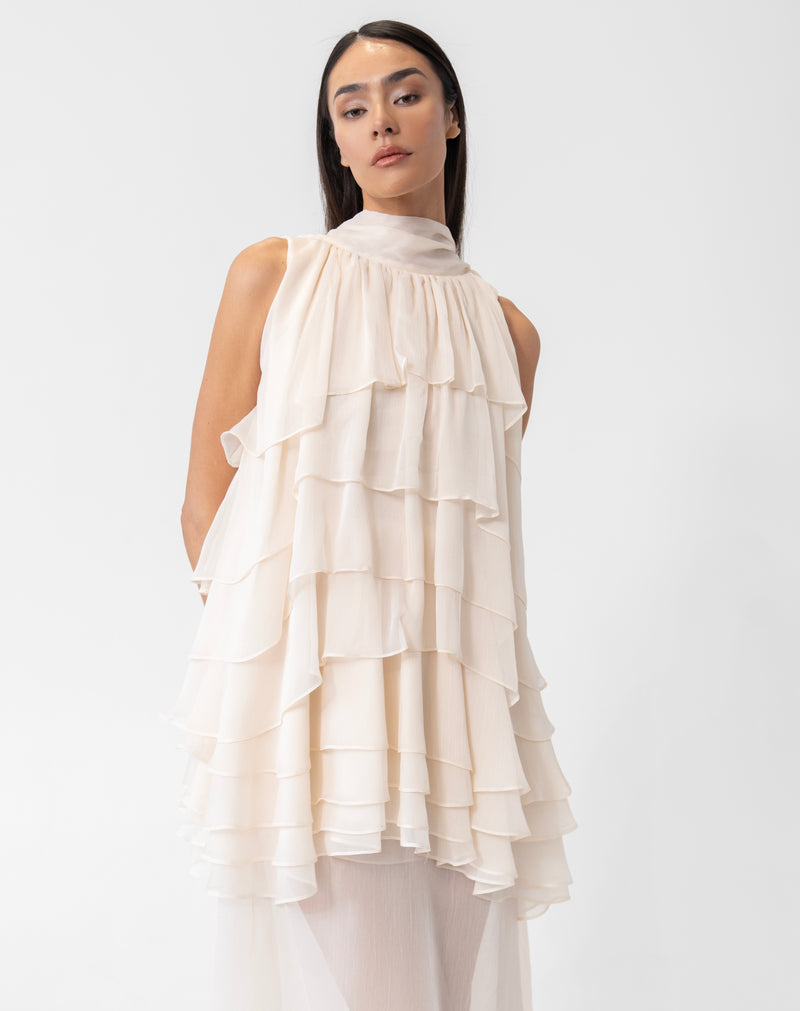 Evelyn Dress, Beige
