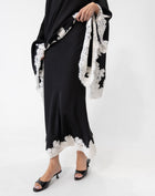 Heather Lace Skirt, Black