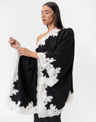 Elsie Lace Cape Top, Black