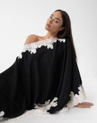 Elsie Lace Cape Top, Black