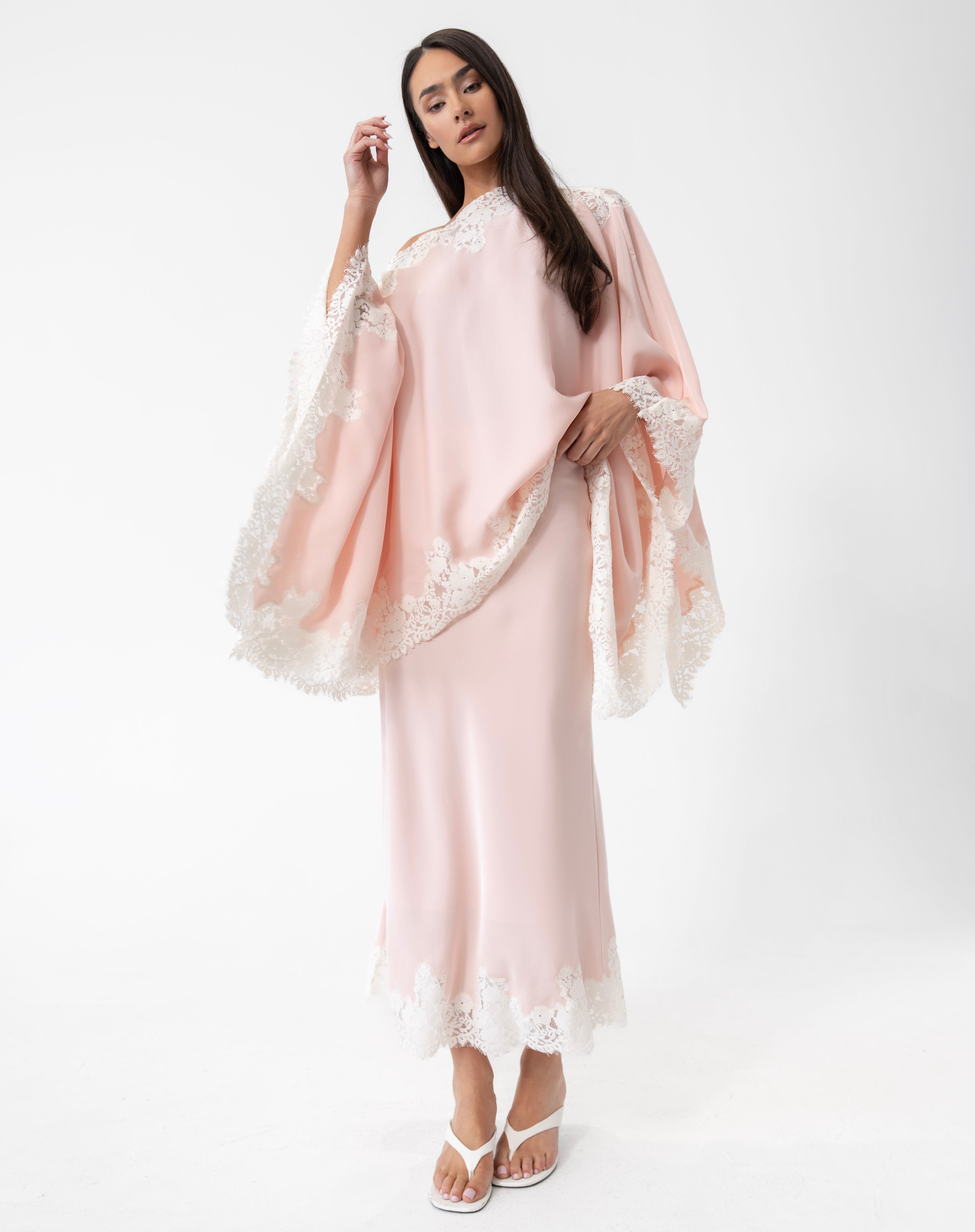 レディース 値下げ！PinkyShake classy embroiderylongcoat