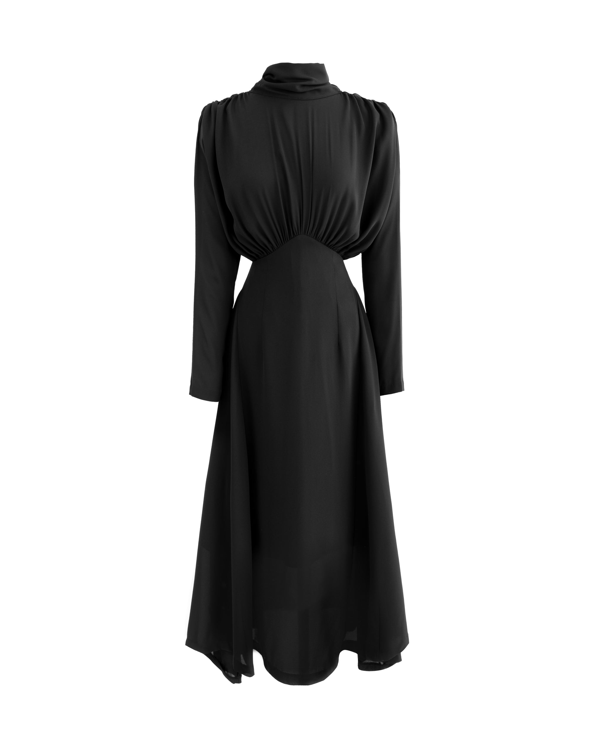 Nina High Neck Dress, Black[Pre Order]